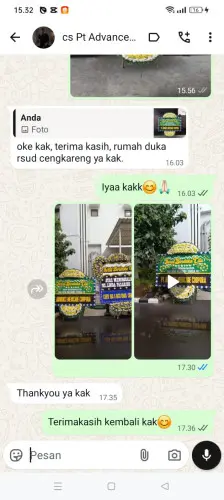 Testimonial Papan Bunga Pernikahan muaro jambi