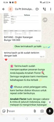 Testimonial Papan Bunga muaro jambi