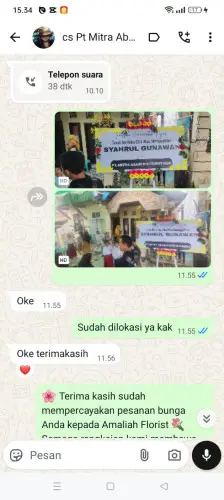 Testimonial Papan Bunga muaro jambi