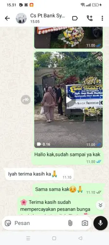 Testimonial Papan Bunga muaro jambi